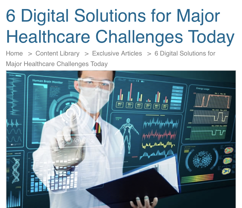 6 Digital Solutions for Major Healthcare Challenges Today